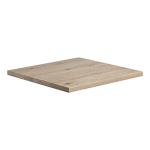 Zap Rustic Solid Oak Table Top - Extra White - 60cm x 60cm ZA.15131217T