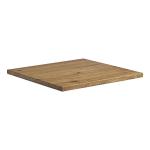 Zap Rustic Solid Oak Table Top - Rustic Antique - 60cm x 60cm ZA.15131235T