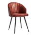 BROOKLYN Tub Chair - Leather - Vintage Red