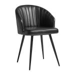 Zap BROOKLYN Tub Chair - Leather - Vintage Black ZA.1513128C