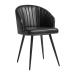 BROOKLYN Tub Chair - Leather - Vintage Black