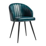 Zap BROOKLYN Tub Chair - Leather - Vintage Blue ZA.1513130C