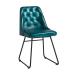 HARLAND Side Chair - Leather - Vintage Blue