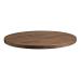 Rustic Solid Oak Table Top - Smoked - 60cm dia