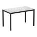 EXTREMA  Mixed Terrazzo 4 Leg Dining Table -Rectangluar