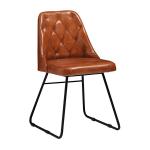 Zap HARLAND Side Chair - Leather - Bruciato ZA.1564C