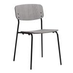 Zap VORSTA Side Chair - Grey Ash/Black Frame ZA.1571C