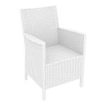 Zap CALIFORNIA Rattan Arm Chair - White ZA.2300C