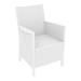 CALIFORNIA Rattan Arm Chair - White