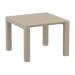 VEGAS 100x100/140cm Extendable Table - Taupe