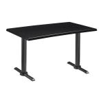 Zap ENDURATOP Complete Dining Table - FLAT Auto-Adjust - Black - 120cm x 70cm ZA.3001CT