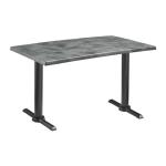 Zap ENDURATOP Complete Dining Table - FLAT Auto-Adjust - Cement - 120cm x 70cm ZA.3003CT