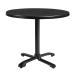 ENDURATOP Complete Dining Flip Top - FLAT Auto-Adjust - Black - 60cm dia