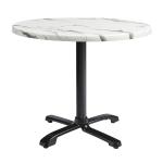 Zap ENDURATOP Complete Dining Flip Top - FLAT Auto-Adjust - Carrara Marble - 60cm dia ZA.3012CT