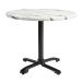 ENDURATOP Complete Dining Flip Top - FLAT Auto-Adjust - Carrara Marble - 70cm dia