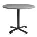 ENDURATOP Complete Dining Flip Top - FLAT Auto-Adjust - Grey - 60cm dia