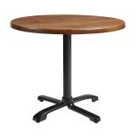 ENDURATOP Complete Dining Flip Top - FLAT Auto-Adjust - Natural Wood - 60cm dia