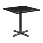 Zap ENDURATOP Complete Dining Table - FLAT Auto-Adjust - Black - 60cm x 60cm ZA.3038CT