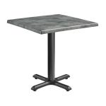 ENDURATOP Complete Dining Table - FLAT Auto-Adjust - Cement - 60cm x 60cm