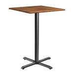 Zap ENDURATOP Complete Bar Height Table - FLAT Auto-Adjust - Natural Wood - 70cm x 70cm ZA.3079CT