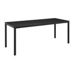 Zap EXTREMA Black 4 Leg Dining Table - Rectangular - 179cm x 69cm ZA.3129CT