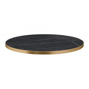 Click to view product details and reviews for Zap Omega Laminate Table Top Black Marble 60cm Dia Za3200t.