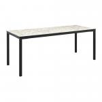 Zap EXTREMA Carrara Marble 4 Leg Dining Table - Rectangular - 179cm x 69cm ZA.3217CT