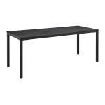 Zap EXTREMA Metallic Anthracite 4 Leg Dining Table - Rectangular - 179cm x 69cm ZA.3221CT