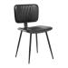 OPEL Side Chair - Leather - Black