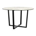 Zap Bourne Dining Table - White Carrara Marble - 120cm Dia ZA.3290CT