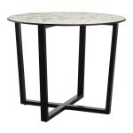 Bourne Dining Table - White Carrara Marble - 90cm Dia