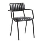 Zap TAVO Stacking Arm Chair - Vintage Black ZA.3327C