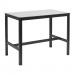 Extrema White - Black Mid Height Table - 119x69cm