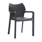 Zap DIVA Arm Chair - Black ZA.366C