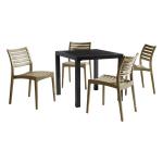 ARES Taupe Dining Set