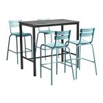 Zap MARLOW Light Blue Bar Height Dining Set ZA.500.637PA