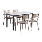 Zap MARLOW Grey Dining Set ZA.500.638PA