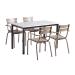 MARLOW Grey Dining Set