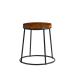 MAX 45 Low Stool - Rustic Aged Wooden Seat Pad - End of Line - Red