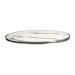 PARISIAN - White Marble - Chrome metal rim - 70cm dia