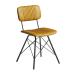 DUKE Side Chair - Leather - Vintage Gold