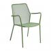 PALMA Outdoor Metal Armchair - Olive Green (Ral 6011)
