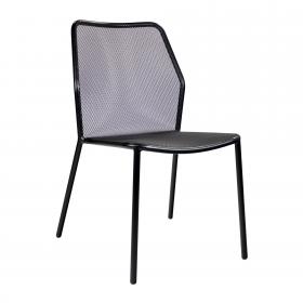 Zap PALMA Outdoor Metal Side Chair - Black ZA.6694C