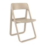 Zap DREAM Folding Chair - Taupe ZA.6698C