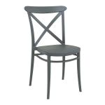 Zap CROSS Side Chair - Dark Grey ZA.6705C