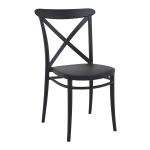 Zap CROSS Side Chair - Black ZA.6706C