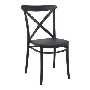 Image of Zap CROSS Side Chair - Black ZA.6706C