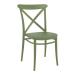 CROSS Side Chair - Olive Green