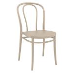 Zap VICTOR Side Chair - Taupe ZA.6715ST