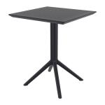 Zap Folding SKY Table - 60x60 Square - Black ZA.6722CT